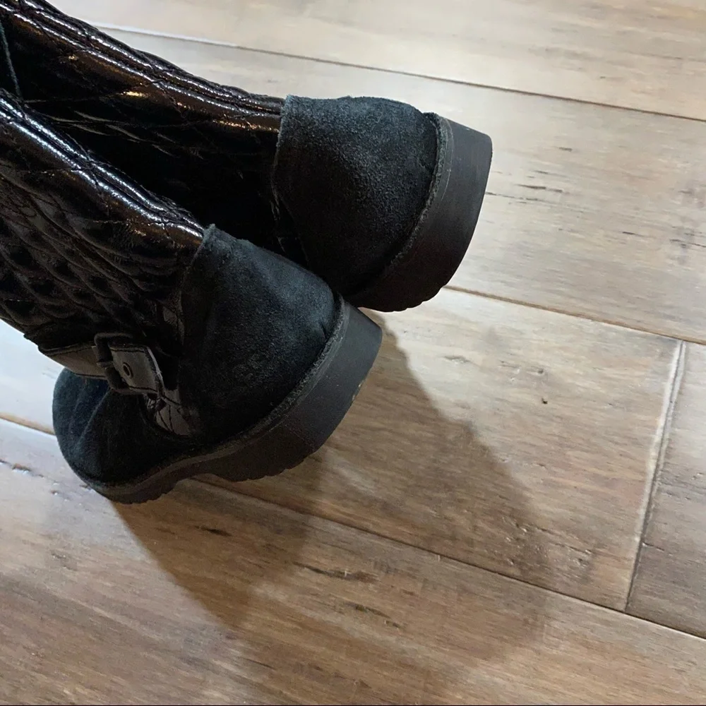 Ugg kids‎ boots black diamond quilted